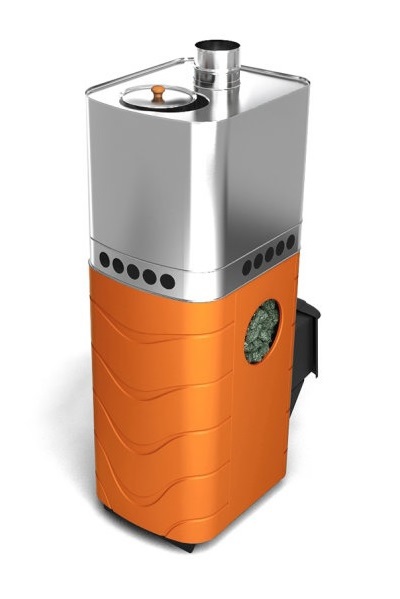 Печь банная Бирюса Carbon ДА ЗК терракота