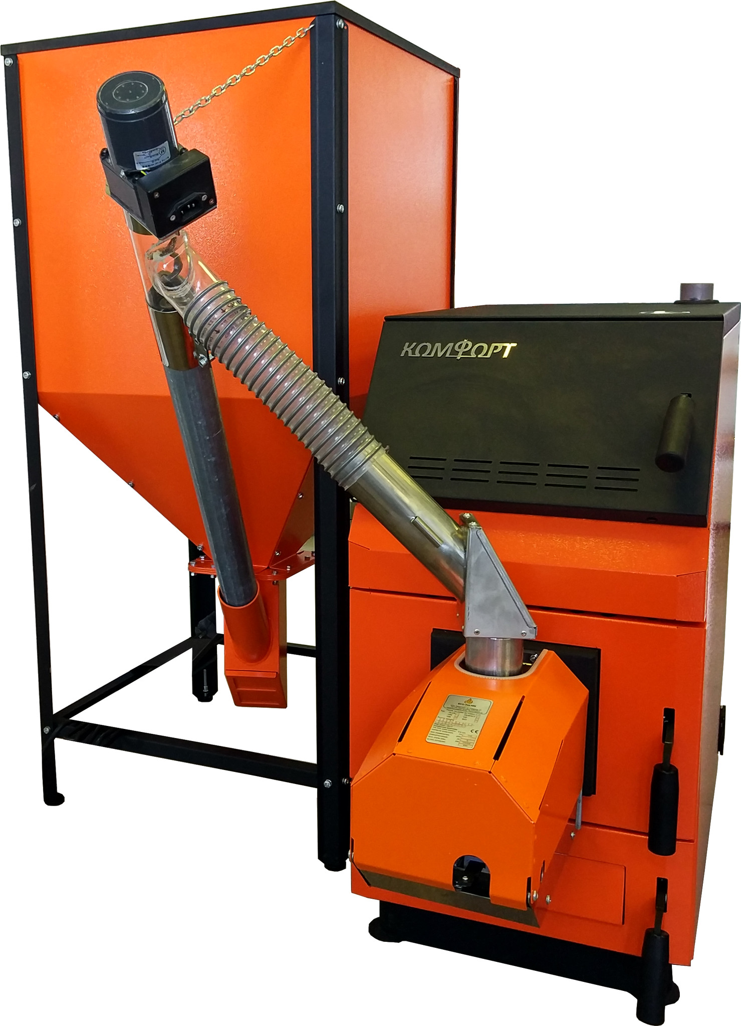 Пеллетный котел GTM Комфорт 20 кВт + горелка UNI 16 кВт