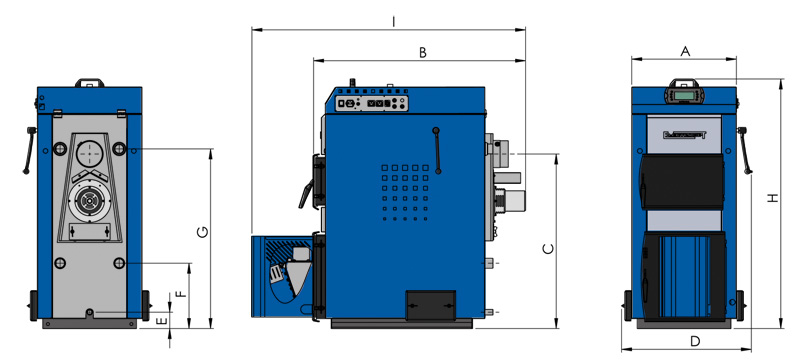 Твердотопливный котел Elektromet EKO-PE Dual 20kW (Бункер 540л)